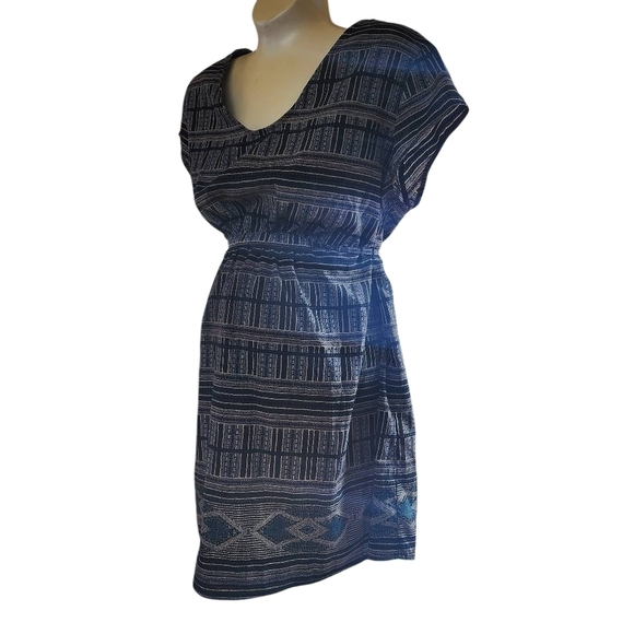 Liz Lange Maternity Gray & Blue Tunic Top (M) - Picture 2 of 5